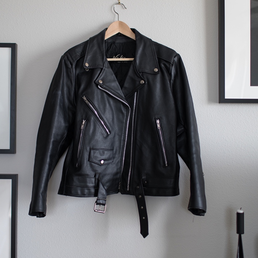 Vintage leather NIKI moto jacket - RARE!